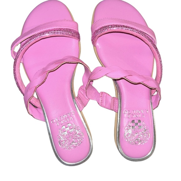 New Vince Camuto Aruelle Leather
Jeweled Sandal - Picture 4 of 5